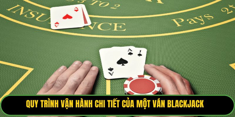 Quy trình vận hành chi tiết của một ván Blackjack.